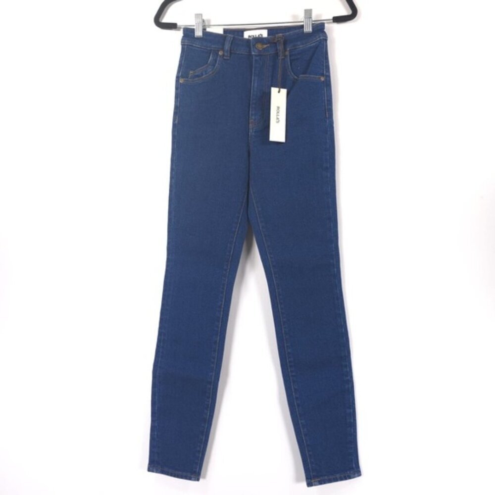 NWT ROLLAS EASTCOAST ANKLE High Rise Skinny Jeans 835-COBALT 14397 Size 26